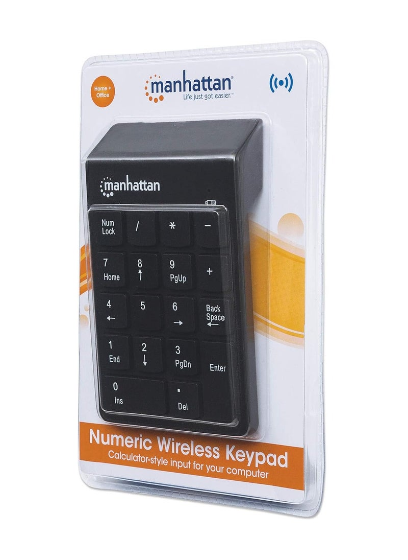 Manhattan Wireless USB Numeric Keypad – 18 Full-Size Keys for Data Entry, Accounting & Excel – Portable & Ergonomic Number Pad for Laptop & PC  - Image 4