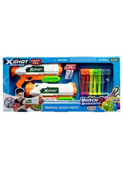 ZURU X-Shot Fast Fill Bunch O Balloons Tropical Block Party XS-56499  - Image 1