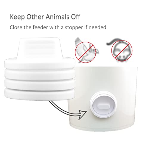 Suplklz DIY Chicken Feeder Ports Rain Proof Gravity Feed Kits for Buckets, Bins, Troughs and More, 8 Ports - Image 5