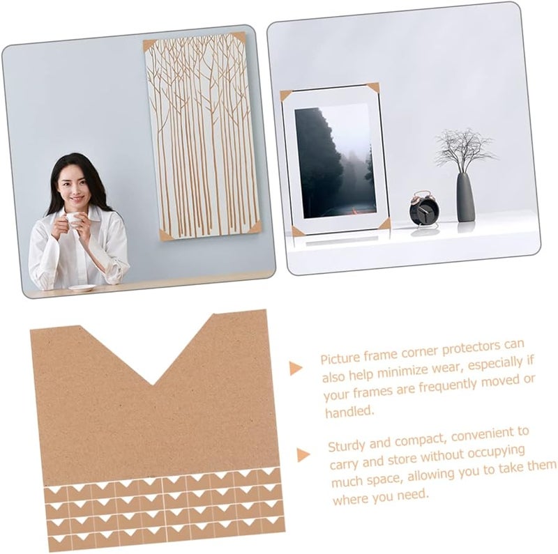 120 Pcs Brown Kraft Picture Frame Corner Protectors For Shipping Artwork And Moving - Image 4