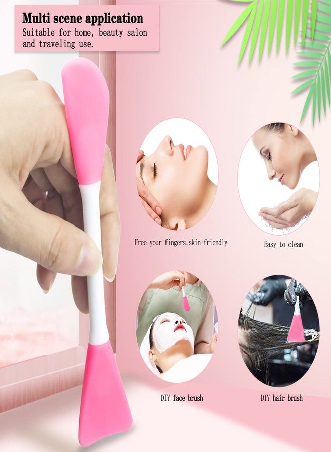 Namgznso 6pcs Silicone Face Brush Set, 2PCS Silicone Face Applicator Brush, 2PCS Exfoliating Lip Brush, 2PCS Silicone Face Cleaning Brushes Pad,Blackhead Face Exfoliator Skin Care Tool for Women Men - Image 2