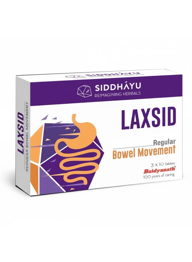 Laxsid Tablets For Constipation Relief 30's