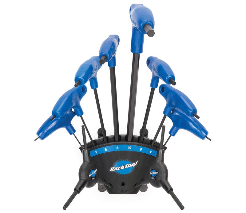 Park Tool PH-1.2 P-Handled Hex Wrench Set with Holder Tool, Blue - Image 2
