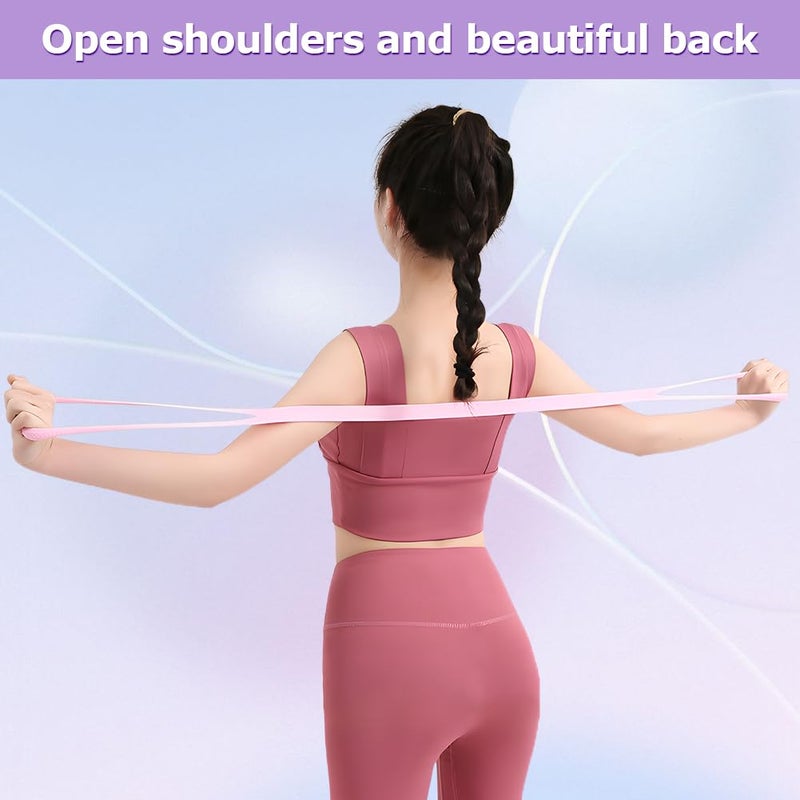 Ranjaner 3pc Figure 8 Resistance Band, Arm Back Shoulder Exercise Bands, Elastic Rope Stretch Fitness Band, 8 Shaped Stretch Band for Chest Expander, Yoga Gym Fitness Pulling Rope - Image 4