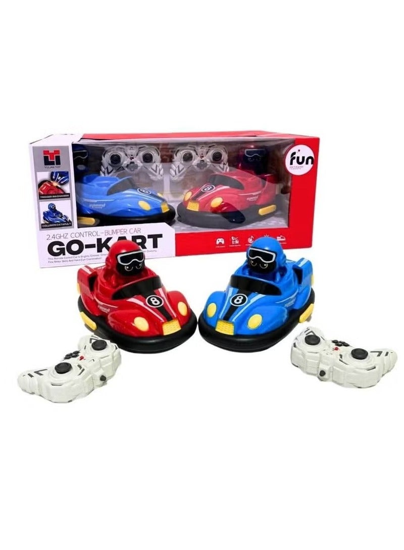 سيارات تصادم بالتحكم عن بعد – عربة جو كارت مزدوجة 2.4 جيجاهرتز - Image 1