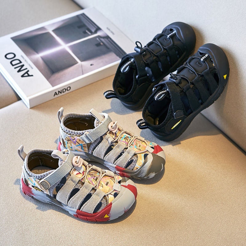 Boys' Baotou Ugly Cute Sandals Summer Sports Beach Shoes Soft Bottom Children'S Shoes Girls' Tracing Shoes - Image 2