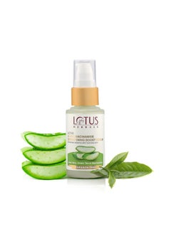 LOTUS HERBALS Lotus Herbals Active Aloe + Niacinamide Brightening Boost Serum|Enhances Radiance & Hydrates Skin|Praben Free| All Skin Types|30ml  - Image 1