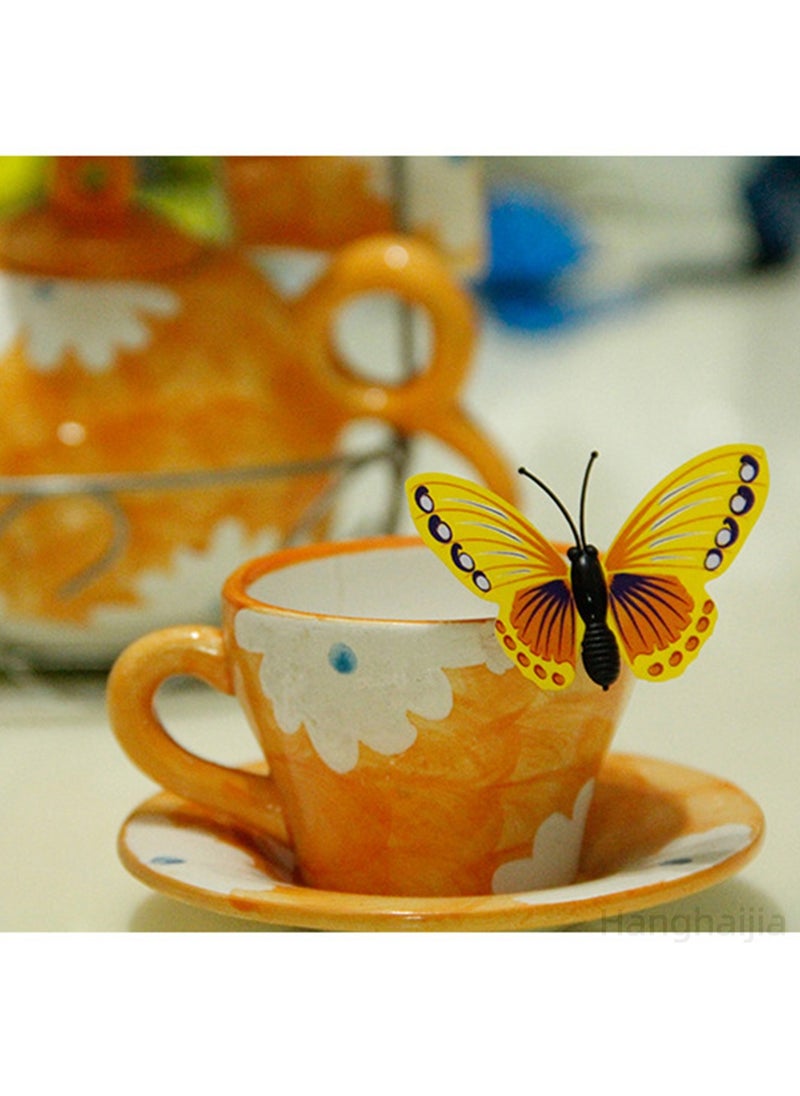 Hanghaijia 12 PCS 3D Simulation Butterfly Wall Fridge Stickers Decorations Photography Props  - Image 5