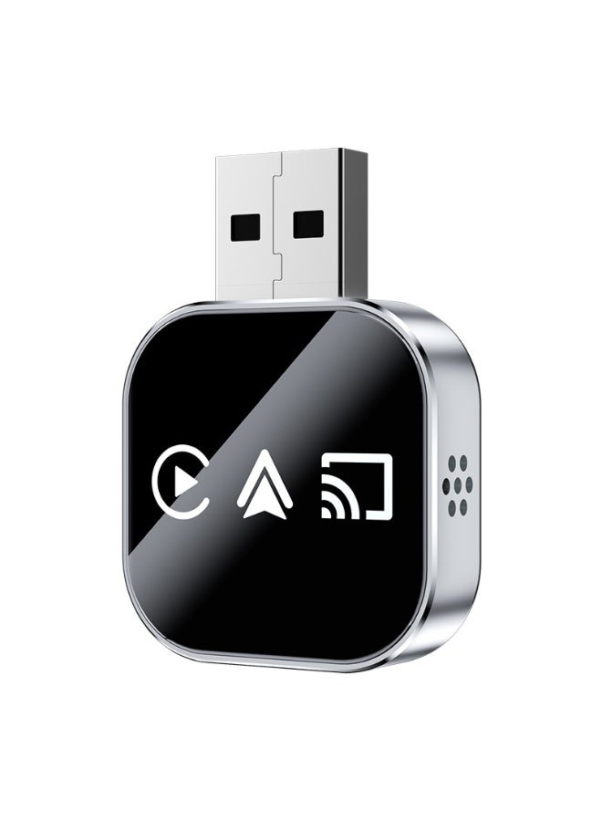 Wireless CarPlay Adapter with Mirror Link for Android, Seamless CarPlay & Android Auto Conversion, Android - Exclusive Screen Mirroring