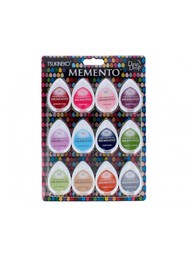 Imagine Tsukineko Memento Dew Drop Dye Ink Pads, 21.33 x 15.24 x 2.2799999999999998 cm, Sorbet Scoops  - Image 1