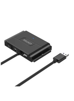 UNITEK SmartLink Trinity USB 3.0 Super Speed 5Gbps to SATA II & IDE Converter, 3-Ports HDD/ SSD Adapter for dual head 3.5" & 2.5" IDE and one for SATA II HDD/ SSD in 2.5" or 3.5", Allowed to operate three hard disk drives simultaneously,  Support IDE 2.5"/3.5" HDD, DVD-ROM, CD-ROM, CD-RW, DVD-RW, DVD + RW Optical Drive  - Image 2