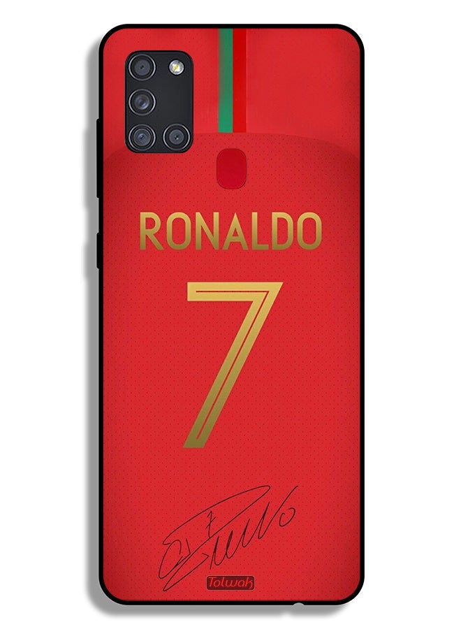 Tolwak Samsung Galaxy A21s Protective Case Cover Ronaldo 7 - Image 1