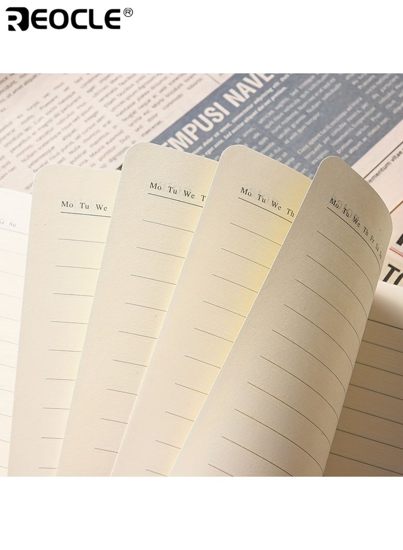 REOCLE Notebook and Pen Set with PU Cover and Skin Feel Design Meeting Notepad with 200 A5 Pages for Office Gift Giving - Image 4