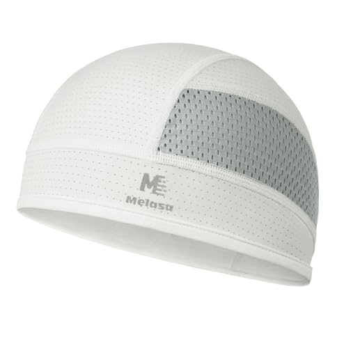 MELASA Cooling Skull Caps Helmet Liner, Lightweight Mesh Under Helmet Cycling Motorcycle Hard Hat Sweat Liner for Men Women (White) - Image 1