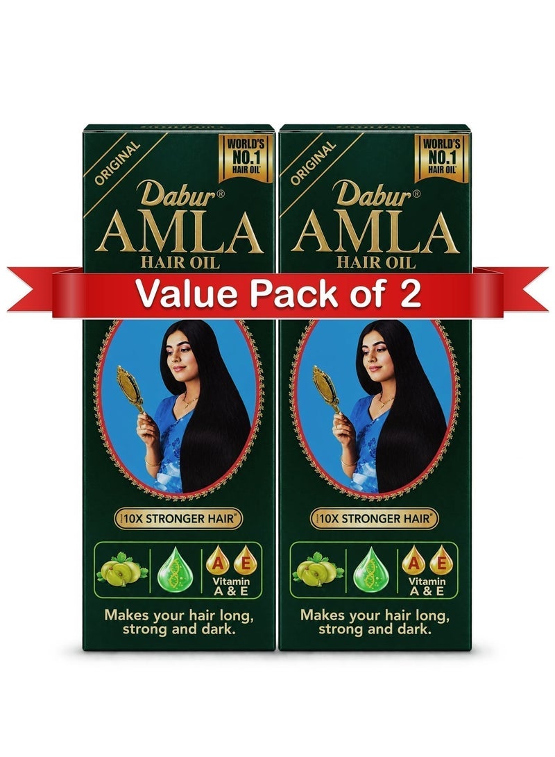 Dabur Amla Hair Oil 500ml Pack of 2 - Image 1