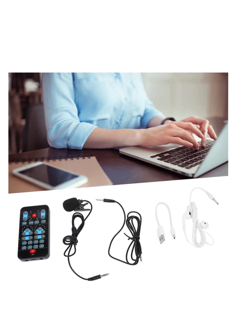 Generic Mini Voice Changer Device, Portable 8 Sound Effects Support Multi Languages Handheld Sound Card for Adults, Kids, PC Mobile Phone, Hide Your Real Voice, Beginner Friendly, 8 Fixed Sound Effects  - Image 2