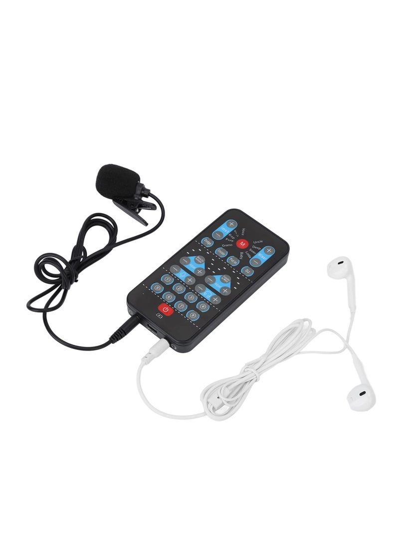 Generic - Mini Voice Changer Device, Portable 8 Sound Effects Support Multi Languages Handheld Sound Card for Adults, Kids, PC Mobile Phone, Hide Your Real Voice, Beginner Friendly, 8 Fixed Sound Effects - Image 1