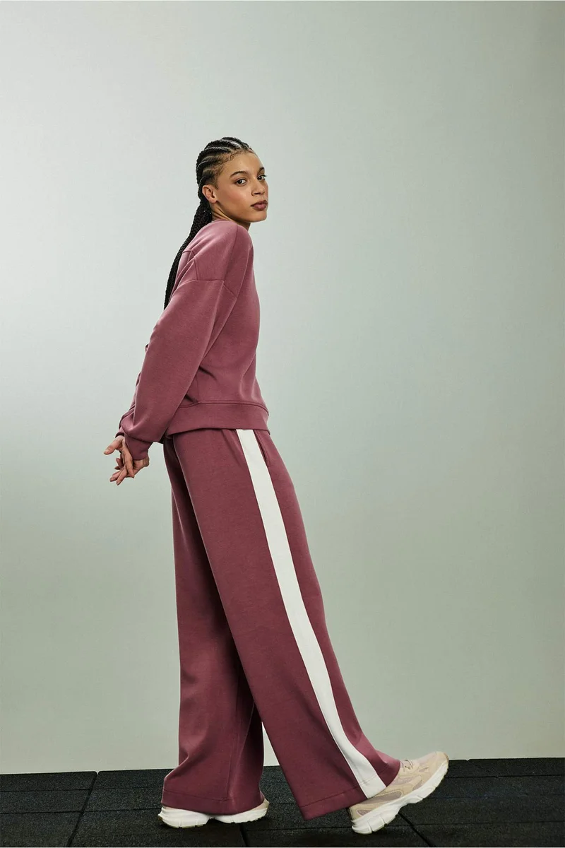 ديفاكتو Wide Leg Long Modal Sports Sweatpants