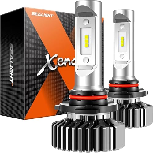SEALIGHT 9005 Bulbs Latest Upgraded 40000LM 800 Super Bright 11 Size 6000K Cool White Fog Light 50000Hrs Long Service Life Plug and Play Pack of 2 - Image 1