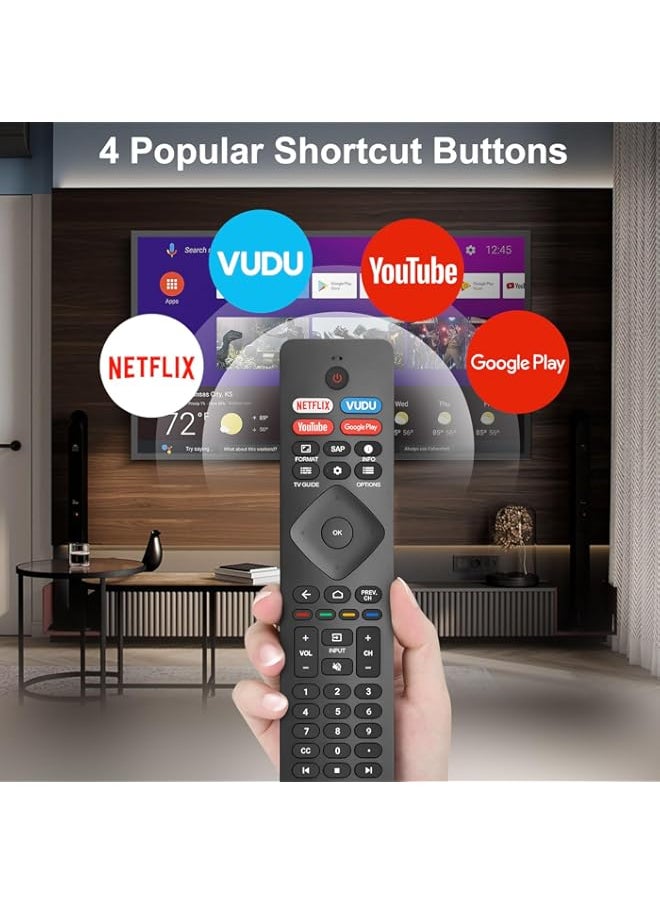 HuHa - TOPKIND Replacement for Philips Smart TV Remote Control,Universal for Philips 4K UHD Android Smart TVs - Image 1