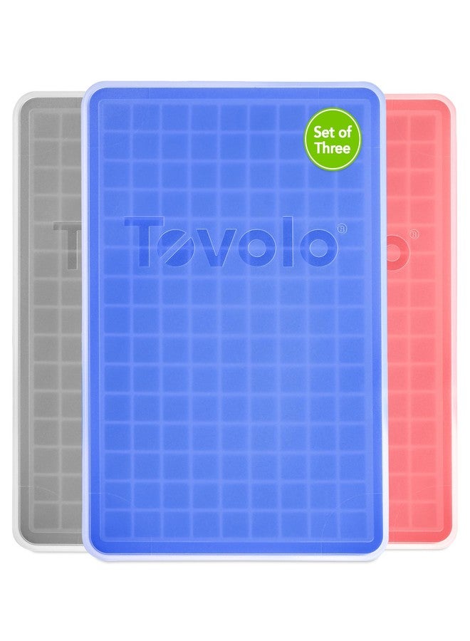 Tovolo Silicone Mini Ice Cube Tray with Lid, Assorted - Set of 3 - Image 1