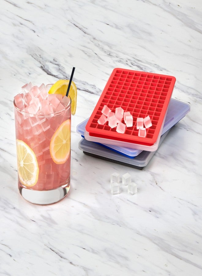 Tovolo Silicone Mini Ice Cube Tray with Lid, Assorted - Set of 3 - Image 4