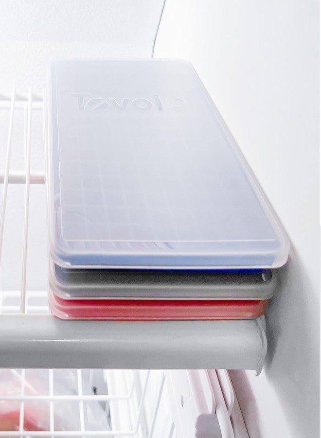 Tovolo Silicone Mini Ice Cube Tray with Lid, Assorted - Set of 3 - Image 3