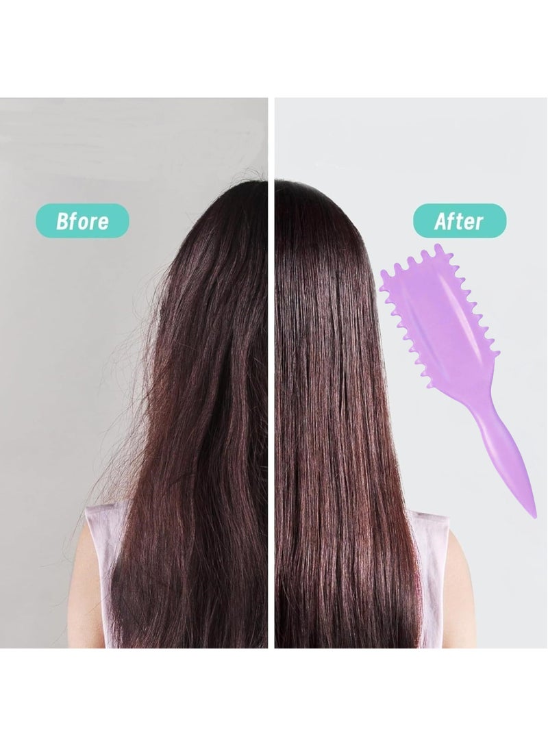 Bonita Curly Hair Detangler Brush - Purple Color - Image 4