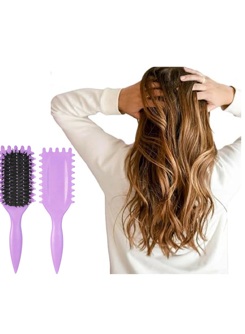 Bonita Curly Hair Detangler Brush - Purple Color - Image 5