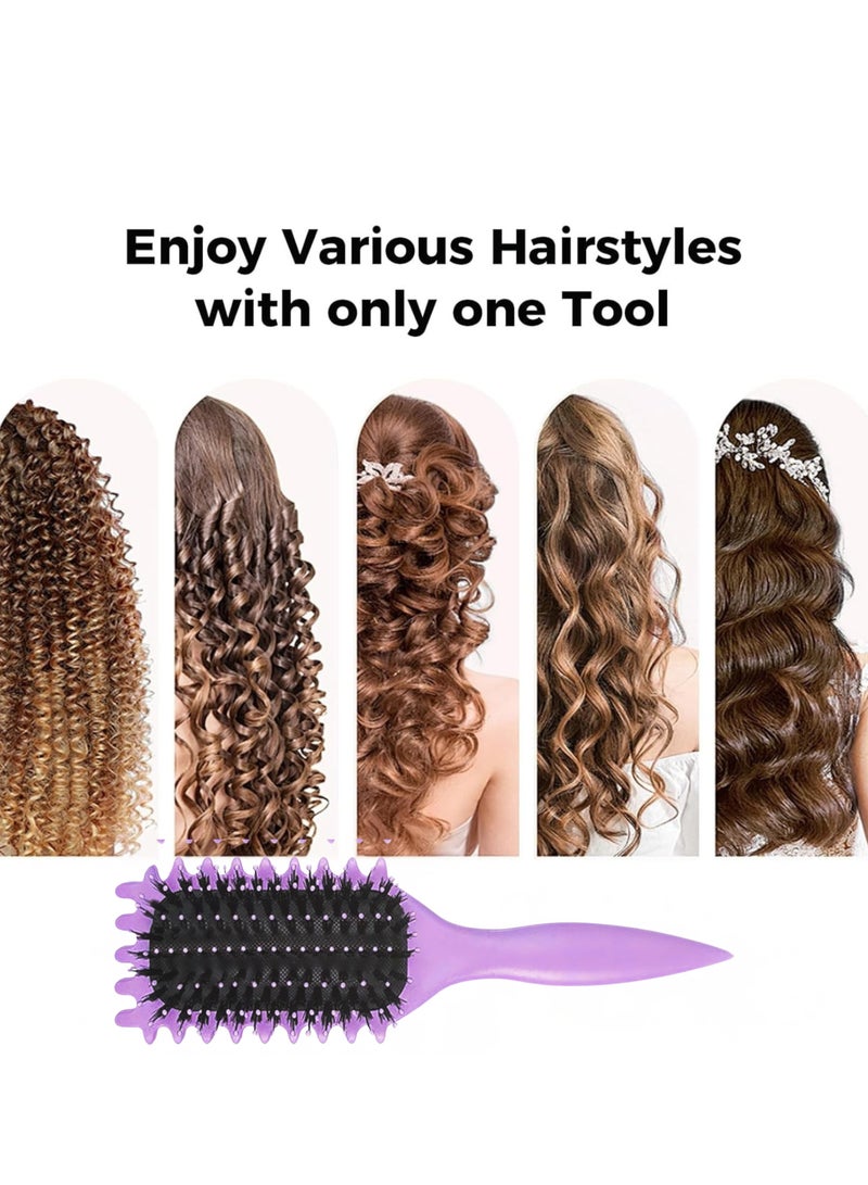 Bonita Curly Hair Detangler Brush - Purple Color - Image 3