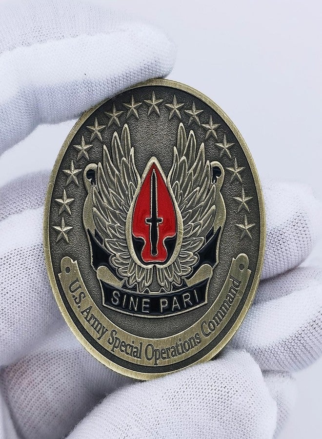 Aomcisi US Army Special Operations Command Challenge Coin - Military Coin Collectible for Veterans & Enthusiasts - Image 5