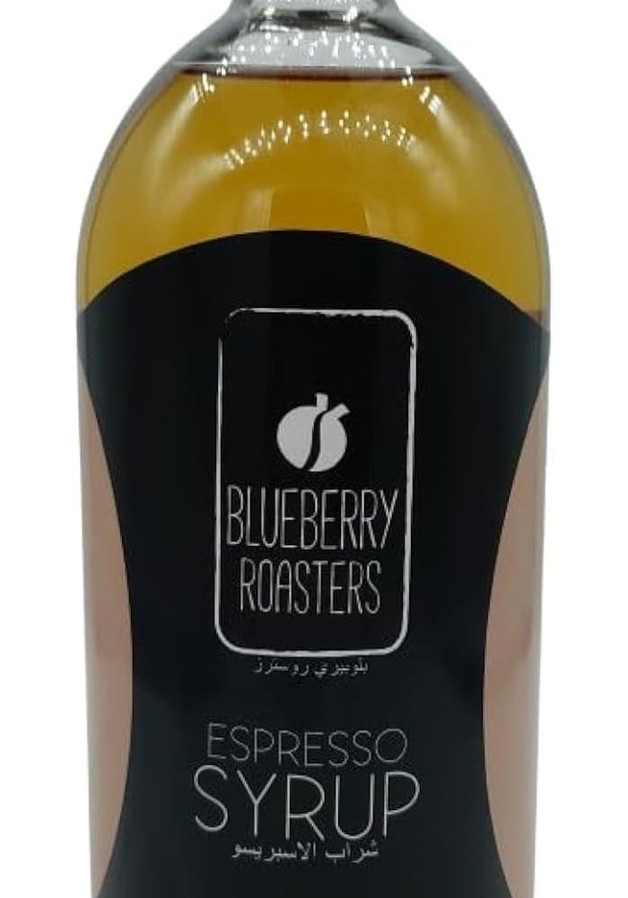 Blueberry Roasters Almond Espresso Syrup 1000 ml - Double Concentrated Flavor for Beverages and Desserts