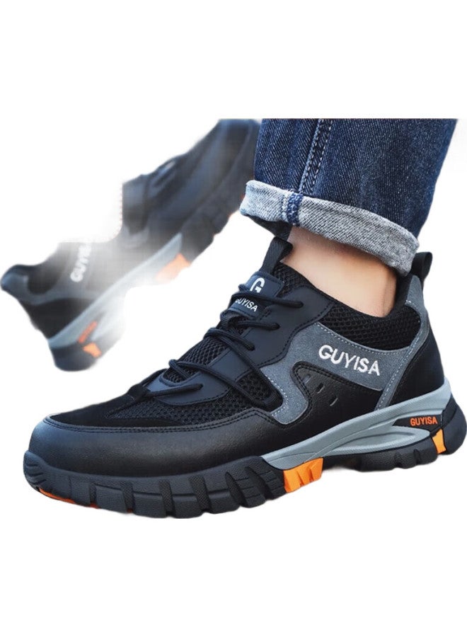 WELDON Shield Men'S Safety Shoes With Steel Toe Cap, Puncture-Resistant, Lightweight, Soft Sole, Work Safety Shoes For Construction Site, Model 1109T, Size 45 - Image 1