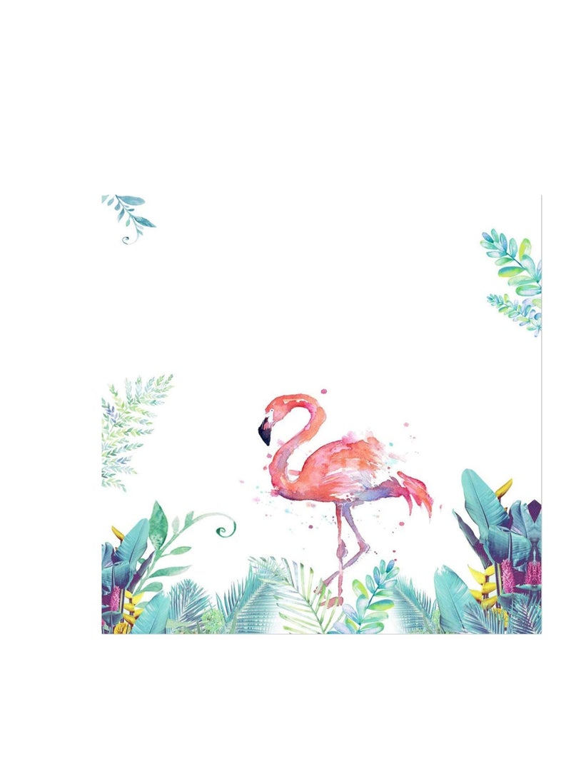 SYOSI ستائر الاستحمام، ستارة استحمام متعددة الوظائف مقاومة للماء ستارة حمام مع 12 خطاف، ستارة حمام مقاومة للماء متينة (180*180 سم فلامنغو) - Image 2