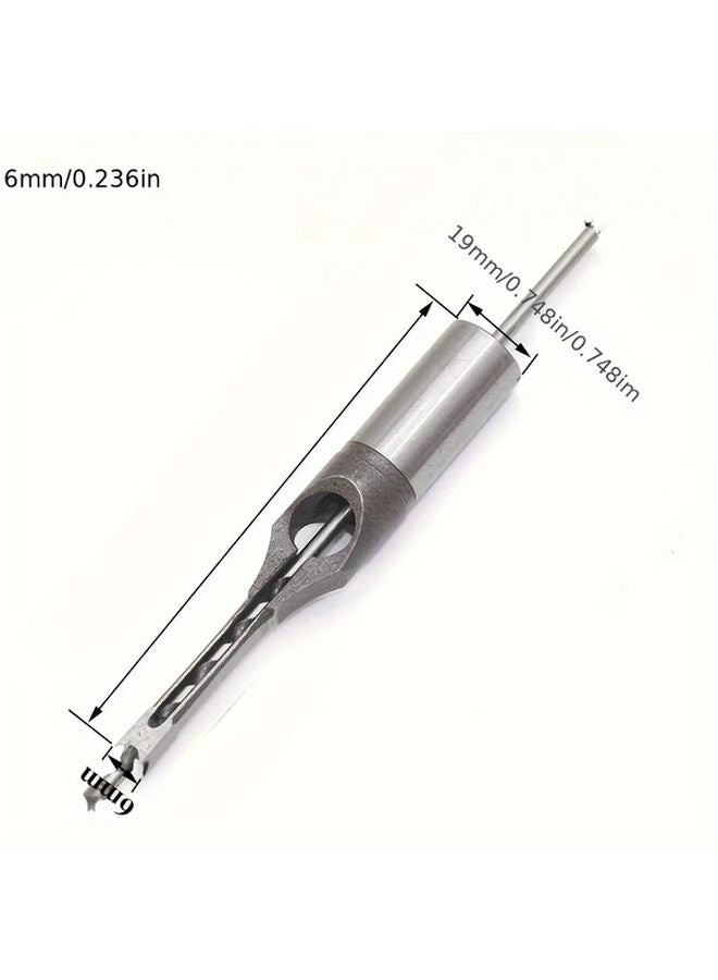 3 قطع 6 مم 8 مم 12.5 مثقاب ثقب مربع مجموعة أدوات النجارة - Image 4