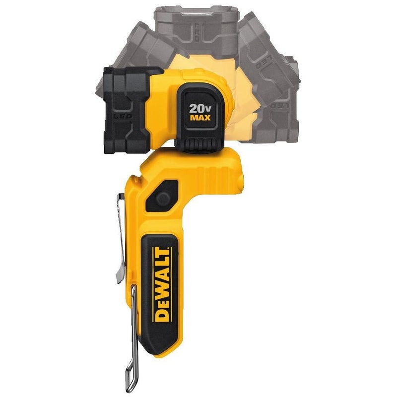 DEWALT 20V MAX LED Work Light Rechargeable, LED Flashlight, Magnetic Flashlight, Freestanding and Clip-On Light, 360 degree pivoting Head, Tool Only (DCL044) - Image 4
