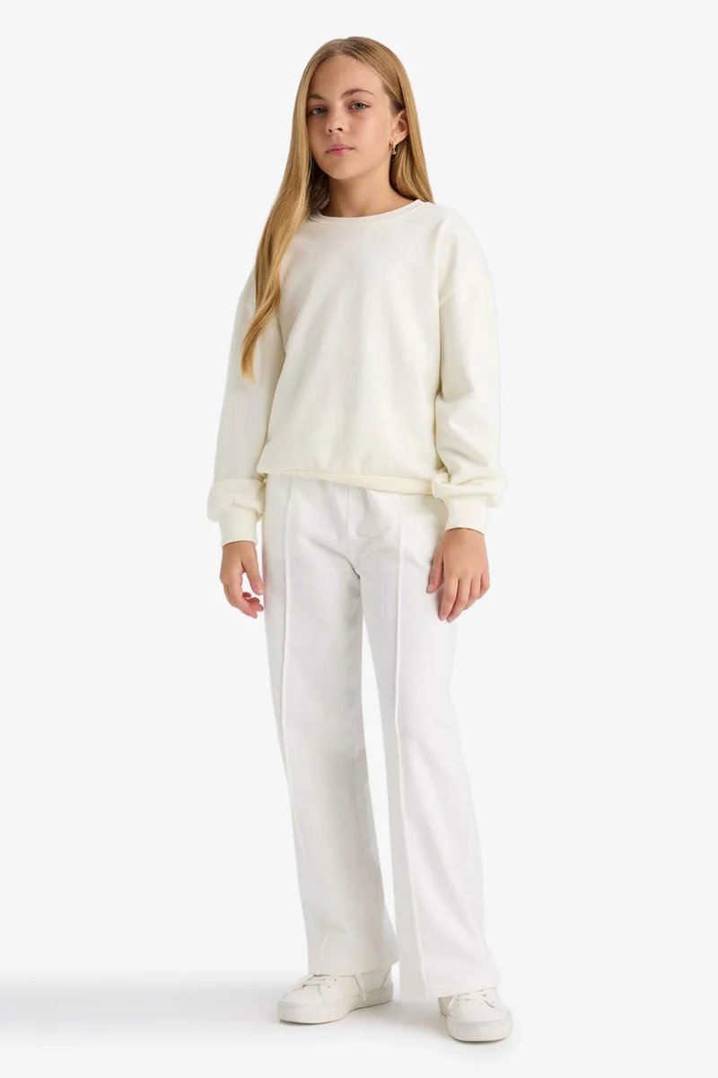 ديفاكتو Girl Relax Fit Printed 2 Piece Sweatshirt