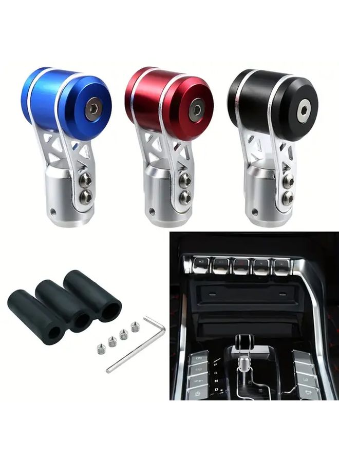 Aluminum Manual Shift Knob Designed Like Aircraft Joystick Black Red Accents Compatible with Most Vehicles Enhanced Grip Easy Installation Three Color Options - Image 5