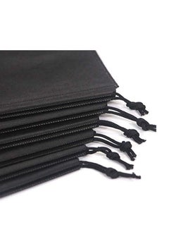 Generic 18 PCS Travel Shoe Bags for Packing, Shoe Bag for Storage, Men And Women, Clear Drawstring Bags, Portable Shoe Bags for Travel（Black）  - Image 3