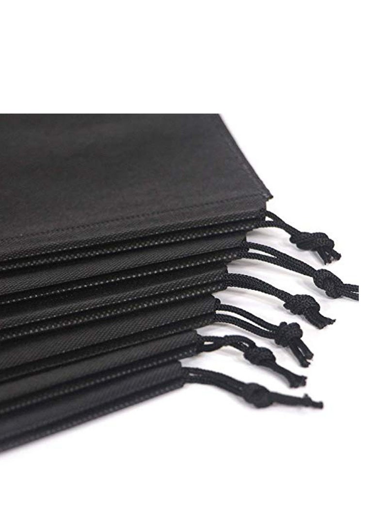 18 PCS Travel Shoe Bags for Packing, Shoe Bag for Storage, Men And Women, Clear Drawstring Bags, Portable Shoe Bags for Travel（Black）  - Image 3