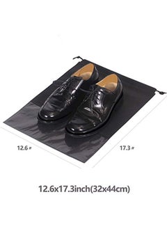 Generic 18 PCS Travel Shoe Bags for Packing, Shoe Bag for Storage, Men And Women, Clear Drawstring Bags, Portable Shoe Bags for Travel（Black）  - Image 5