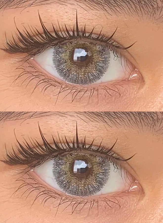 سيدة جديدة عدسات لاصقة ملونة رمادية من فريش ليدي للاستخدام السنوي - Image 2