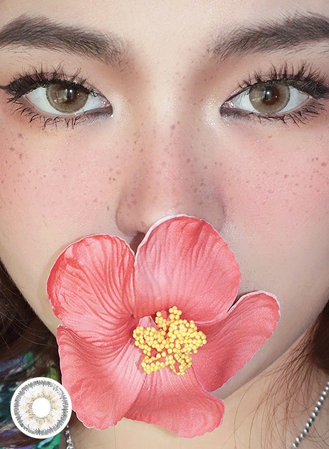 سيدة جديدة عدسات لاصقة ملونة رمادية من فريش ليدي للاستخدام السنوي - Image 4