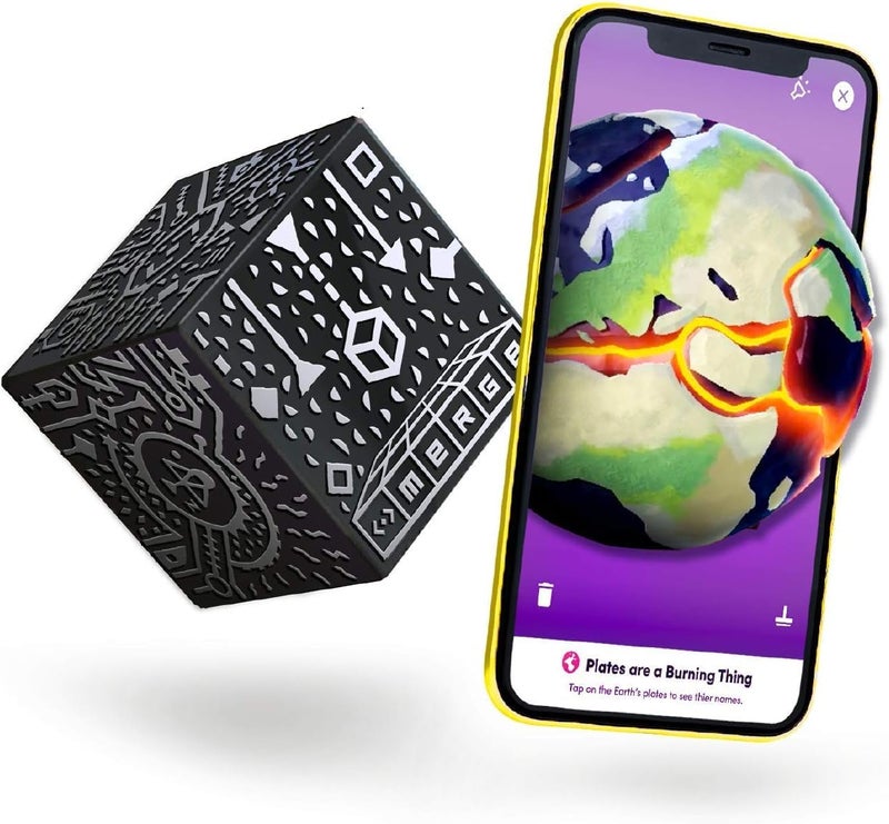 Merge Cube - Augmented Reality Hands-on Tool for Education - Science & STEM Toy - Digital Teaching Aids - Science Simulations - Home School & Classroom Learning - iOS & Chromebook Compatible - Image 1
