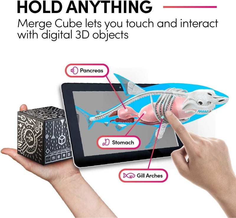 Merge Cube - Augmented Reality Hands-on Tool for Education - Science & STEM Toy - Digital Teaching Aids - Science Simulations - Home School & Classroom Learning - iOS & Chromebook Compatible - Image 3