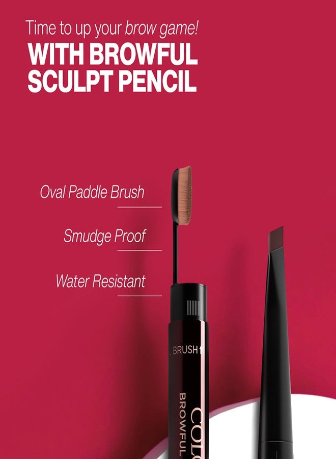 Colorbar Browful Sculpt Pencil Cool Brunette | Water-resistant | Long-Lasting | Natural-looking brows | Cruelty Free, Dermatologically Tested and Waterproof - Image 2