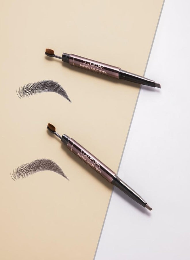 Colorbar Browful Sculpt Pencil Cool Brunette | Water-resistant | Long-Lasting | Natural-looking brows | Cruelty Free, Dermatologically Tested and Waterproof - Image 3