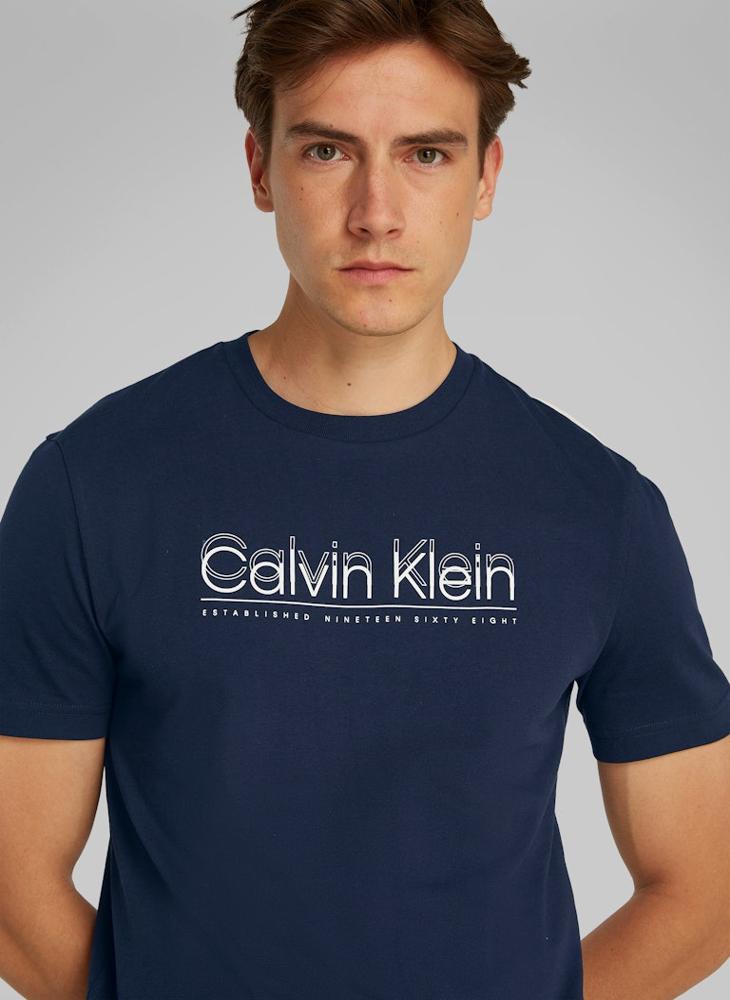CALVIN KLEIN Cp-Double Logo T-Shirt  - Image 3