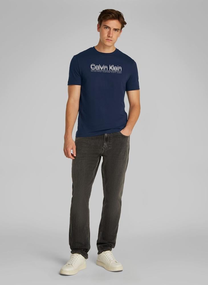 CALVIN KLEIN Cp-Double Logo T-Shirt  - Image 4