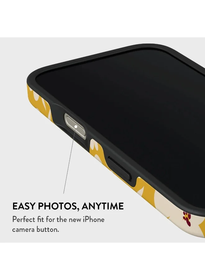 BURGA iPhone 16 Pro Case, 2 Piece Hard Shell + TPU Interior, Shock Absorption, All Port Accessible, Raised Bezel For Screen & Camera Protection, Never Fading HQ Print,Sunday Market